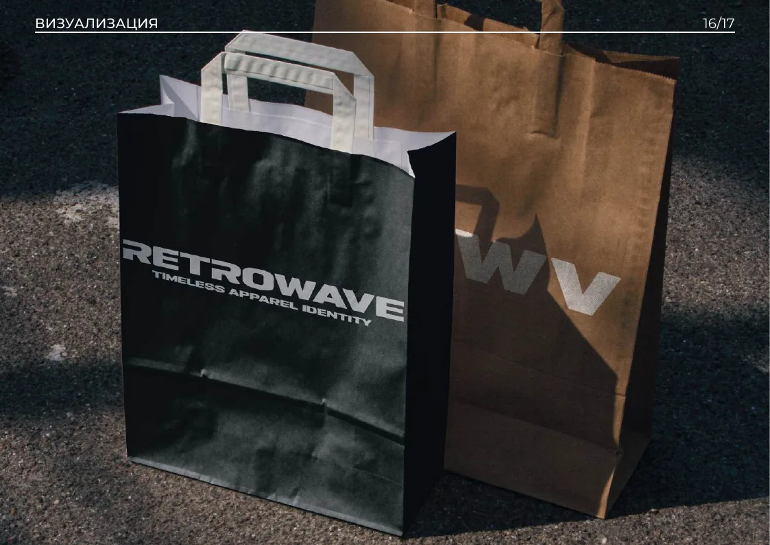 Фирменная упаковка RETROWAVE
